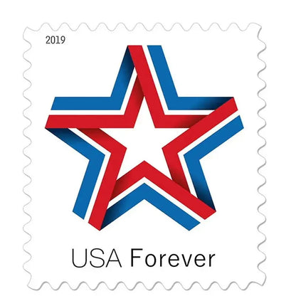 2019 US Star Ribbon Forever Stamp Sheets of 20