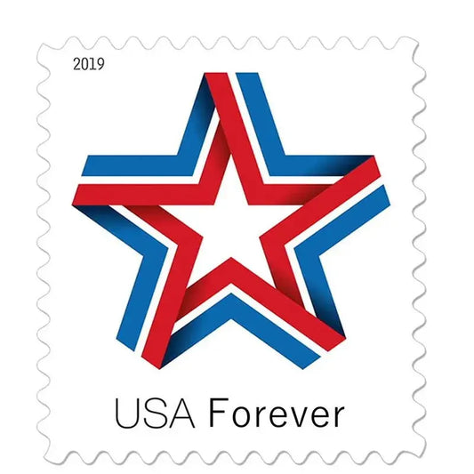 2019 US Star Ribbon Forever Stamp Sheets of 20
