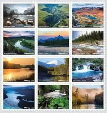 2019  us  wild  scenic  rivers  stamps Sheets of 12