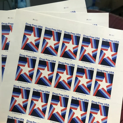 2020  US  Drug  Free  USA  First  Class  Forever  Stamps Sheets of 20