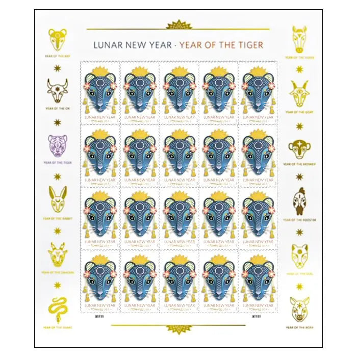 2020  US  Year  of  the  Rat  Stamps Sheets of 20