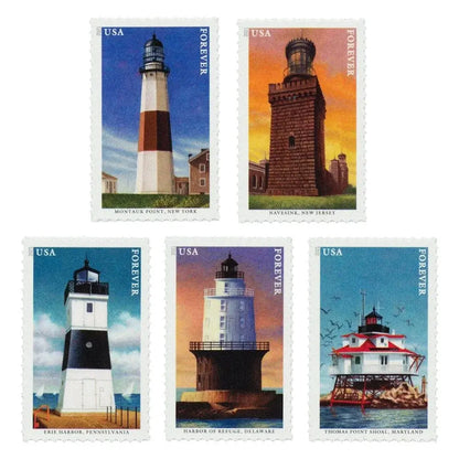 2021 US Mid Atlantic Lighthouses Forever Stamp Sheets of 20