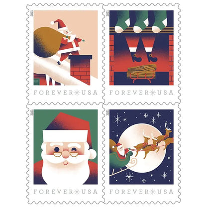 2021 US A Visit from St Nick Forever Stamp Sheets of 20