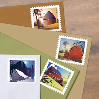 2021 us barns postcard stamp Sheets of 20