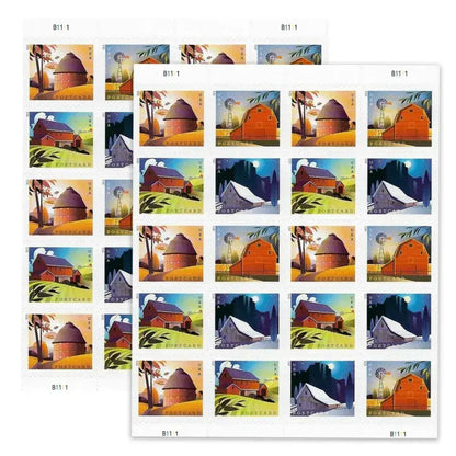 2021 us barns postcard stamp Sheets of 20