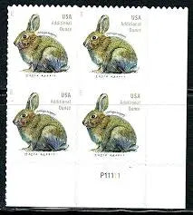 2021 US Brush Rabbit Forever Stamp Sheets of 20