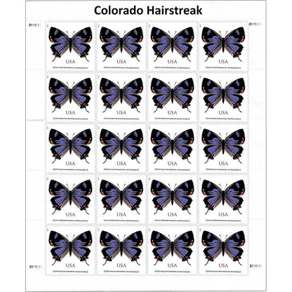 2021 US Colorado Hairstreak Forever Stamp Sheets of 20