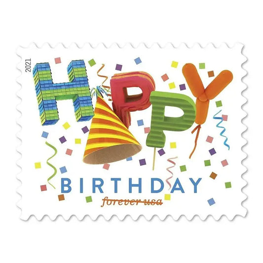 (2021) US Happy Birthday Forever Stamps Sheets of 20