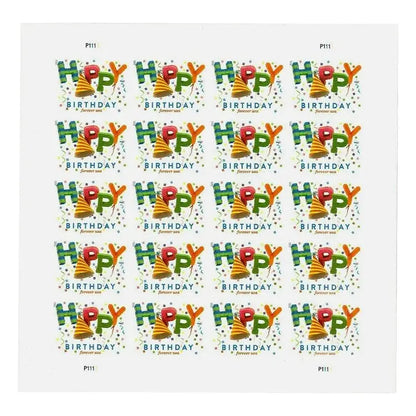 (2021) US Happy Birthday Forever Stamps Sheets of 20
