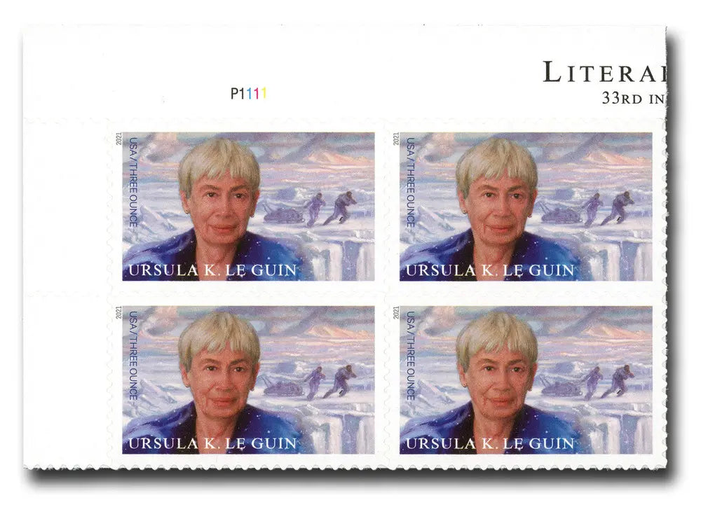 2021 US Ursula K Le Guin Three Ounce Literary Arts Stamp Sheets of 20