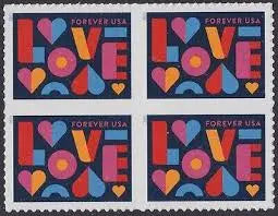 2021 US Love Forever Stamp Sheets of 20