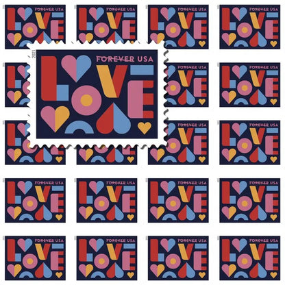2021 US Love Forever Stamp Sheets of 20
