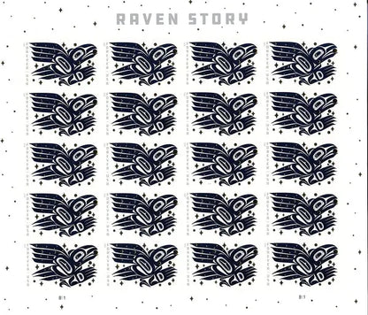 2021 US Raven Story Forever Stamps Sheets of 20