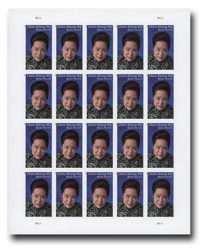 2021 US Imperforate Chien Shiung Wu First Class Forever Stamp Sheets of 20