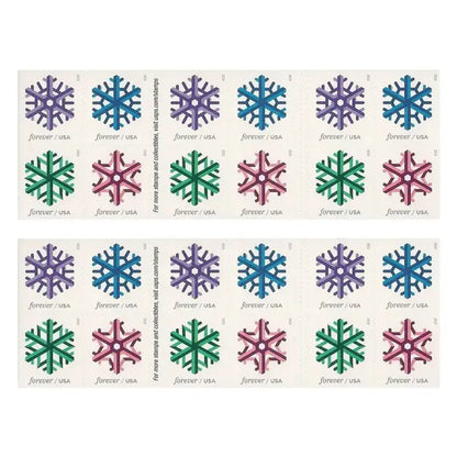 2015 US Geometric Snowflakes Forever Stamp Sheets of 20