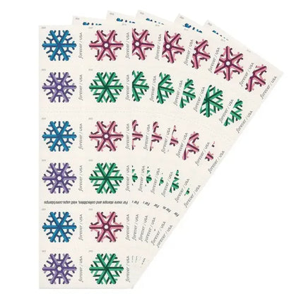 2015 US Geometric Snowflakes Forever Stamp Sheets of 20