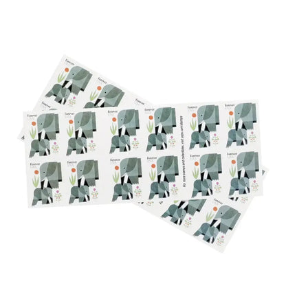 2022 US Elephants First Class Forever Stamps Sheets of 20