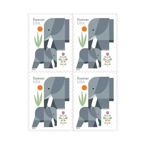 2022 US Elephants First Class Forever Stamps Sheets of 20