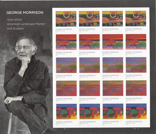 2022  George  Morrison  Forever  Stamp Sheets of 20