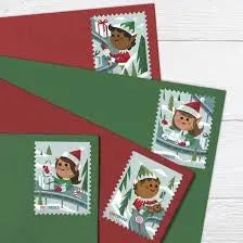 2022 US Holiday Elves Forever Stamps Sheets of 20