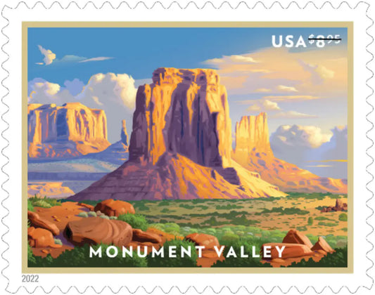 2022  us  memorial  valley  priority  stamp Sheets of 4
