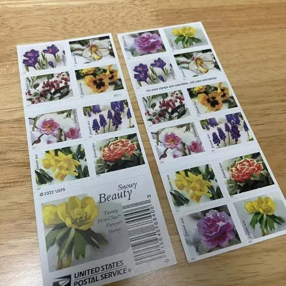 2022 US Snowy Garden Beauty Forever Stamp Sheets of 20