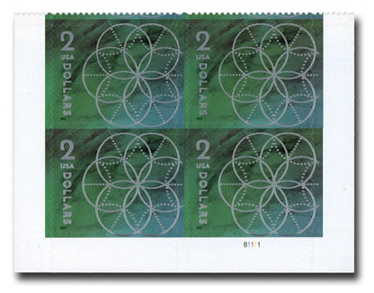 2022 two dollar floral geometry stamps Sheets of 10