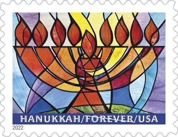 2022  us  hanukkah  stamps Sheets of 20