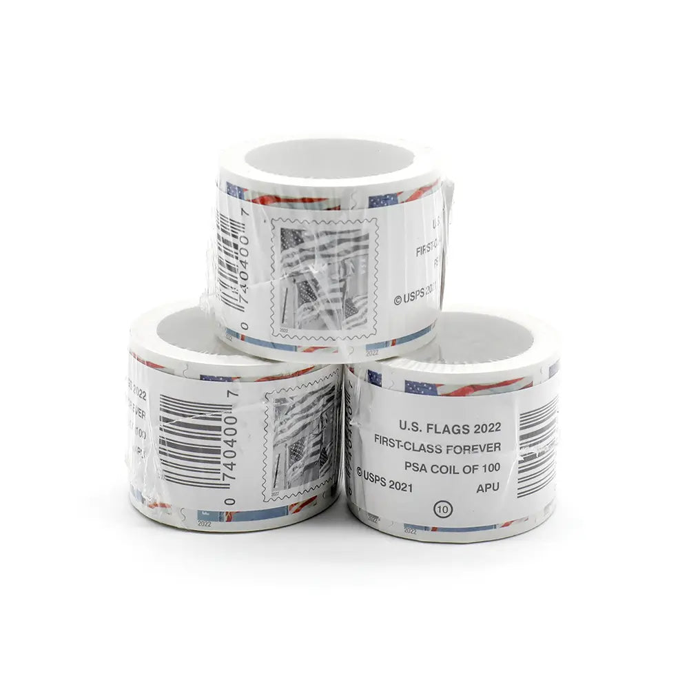 2022 US Forever American Flag roll of 100