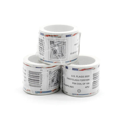 2022 US Forever American Flag roll of 100