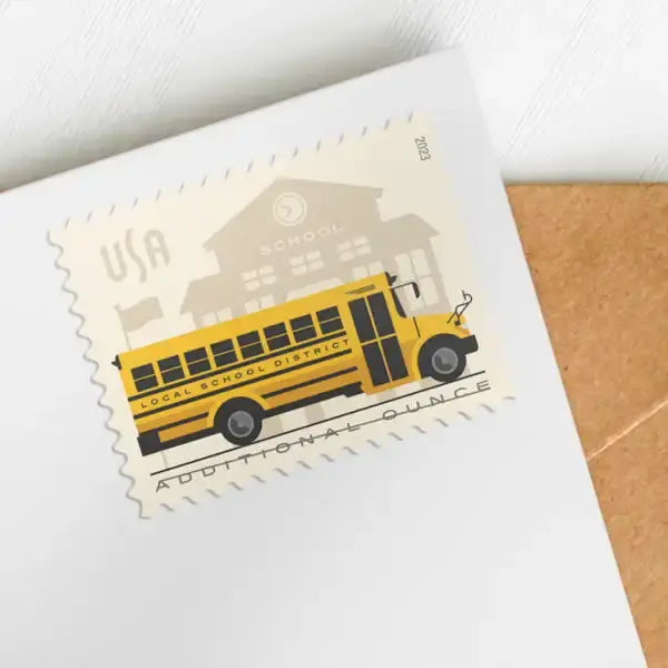 2023 US School  Bus  Additional  Ounce  Stamps Sheets of 20