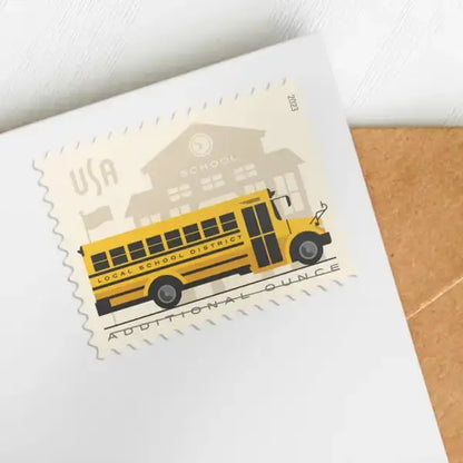 2023 US School  Bus  Additional  Ounce  Stamps Sheets of 20
