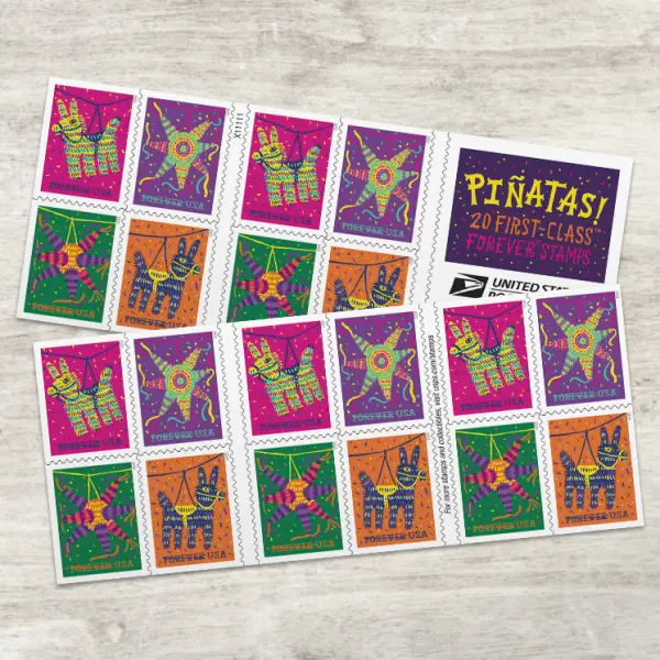 2023  US  Piñatas  Stamps Sheets of 20