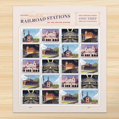 2023 US Railroad Stations Stamps Sheets of 20