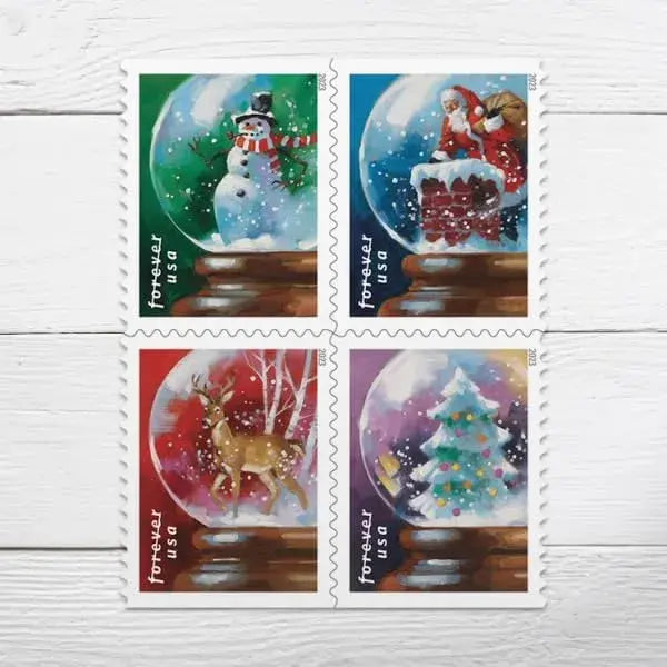 2023 US Snow Globes Stamp Sheets of 20