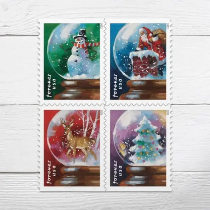 2023 US Snow Globes Stamp Sheets of 20