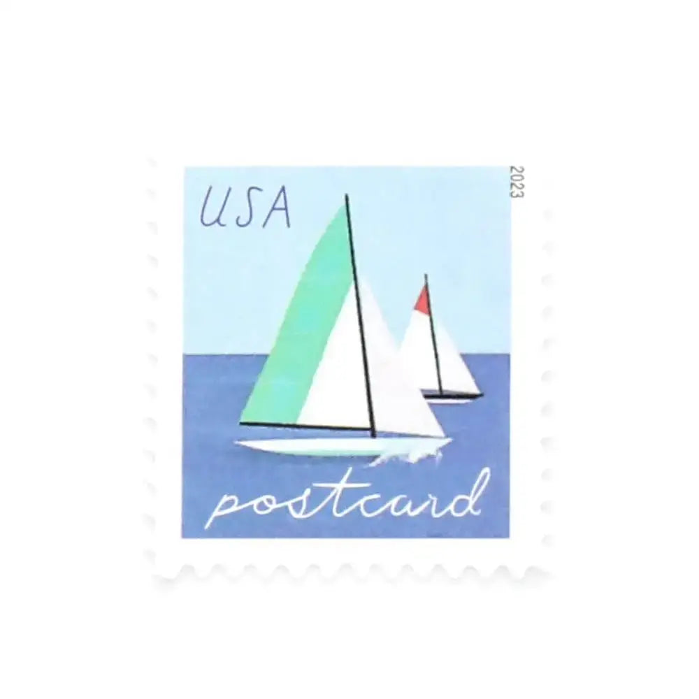 2023 US Sailboats Postcard Forever First Class Stamps Sheets of 20