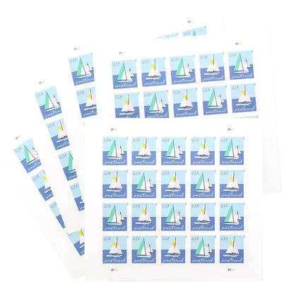 2023 US Sailboats Postcard Forever First Class Stamps Sheets of 20