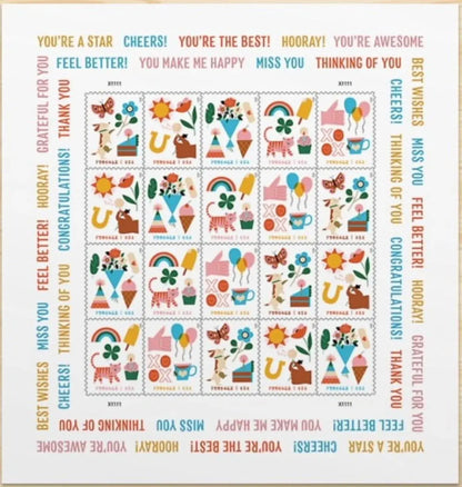 2023 US Thinking of You Stamp Sheets of 20