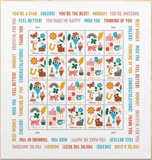 2023 US Thinking of You Stamp Sheets of 20
