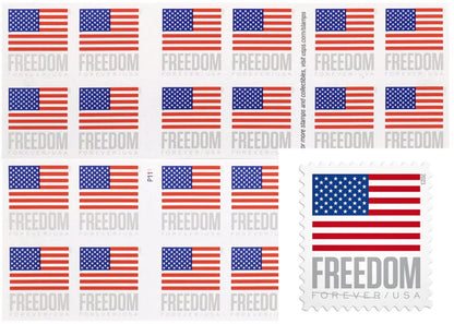 2023 us freedom flag forever stamp Sheets of 20