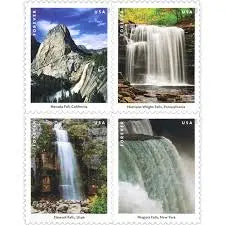 2023  US  Waterfalls  Forever  First  Class  Stamp Sheets of 12