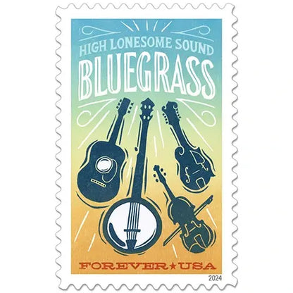 2024 US Bluegrass Guitar Forever Stamps Sheets of 20