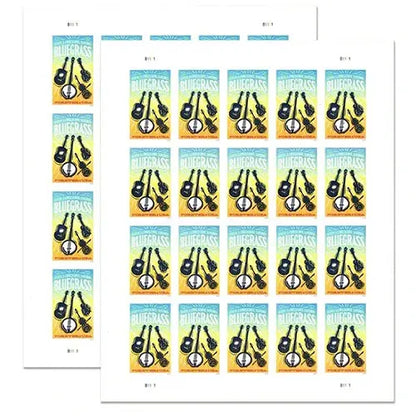 2024 US Bluegrass Guitar Forever Stamps Sheets of 20