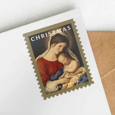 2024 us Christmas Madonna and Child Forever Stamps Sheets of 20