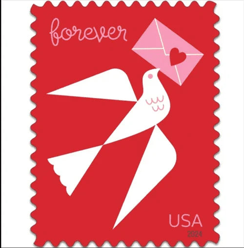 2024  us  carrier  pigeon  love  stamps Sheets of 20