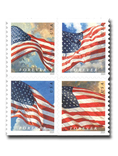 2024 us flags forever first class postage stamps Sheets of 20
