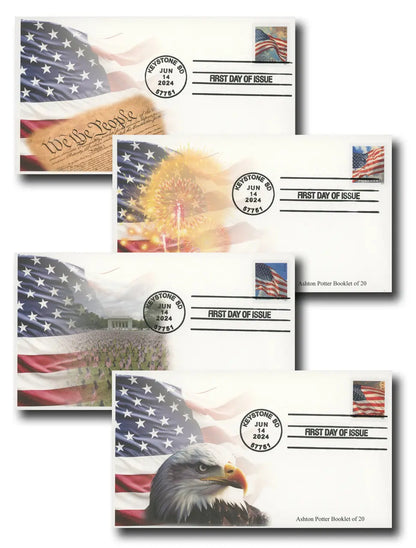 2024 us flags forever first class postage stamps Sheets of 20