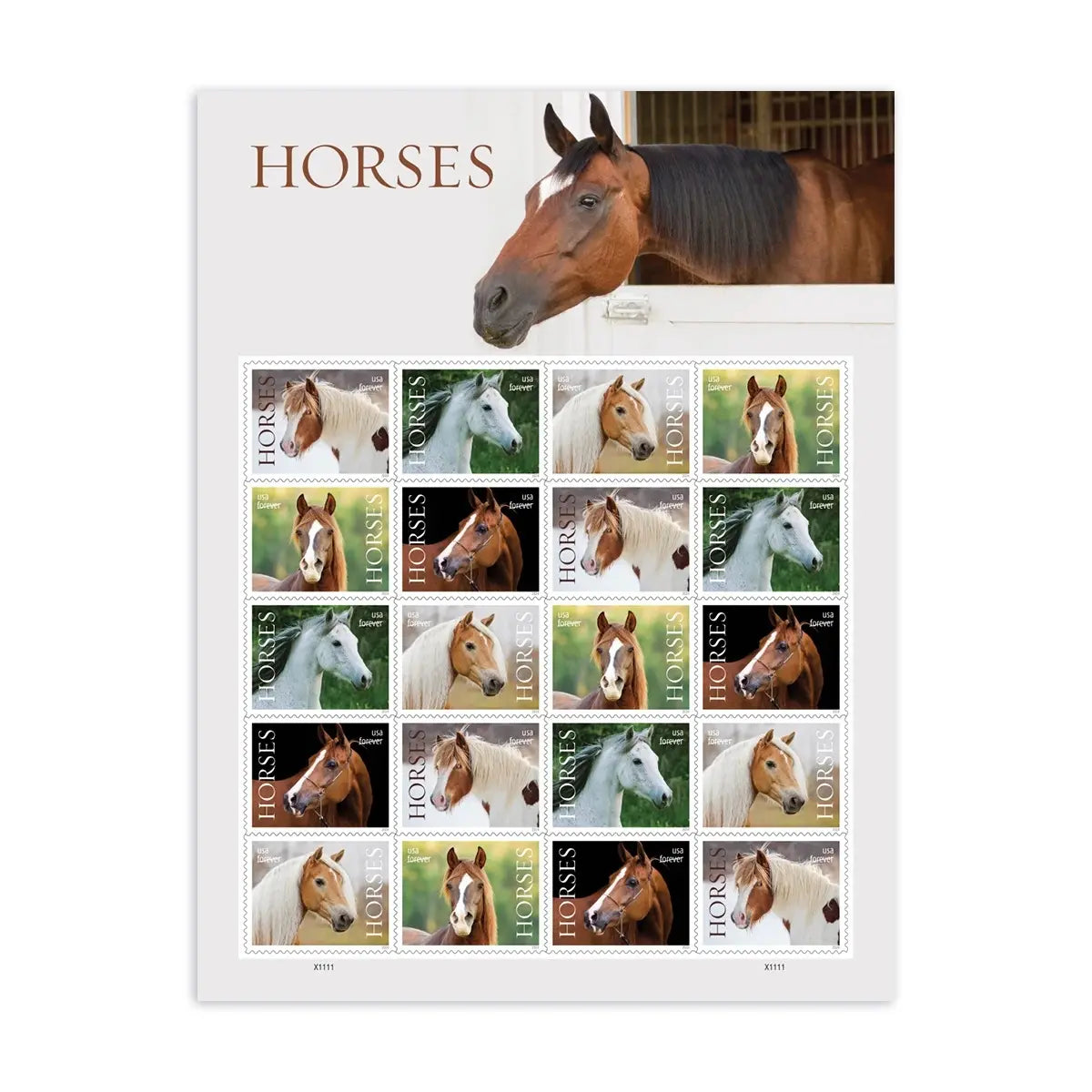 2024 Horses Stamps forever stamps Sheets of 20
