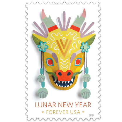 2024  us  lunar  new  year  dragon  stamps Sheets of 20